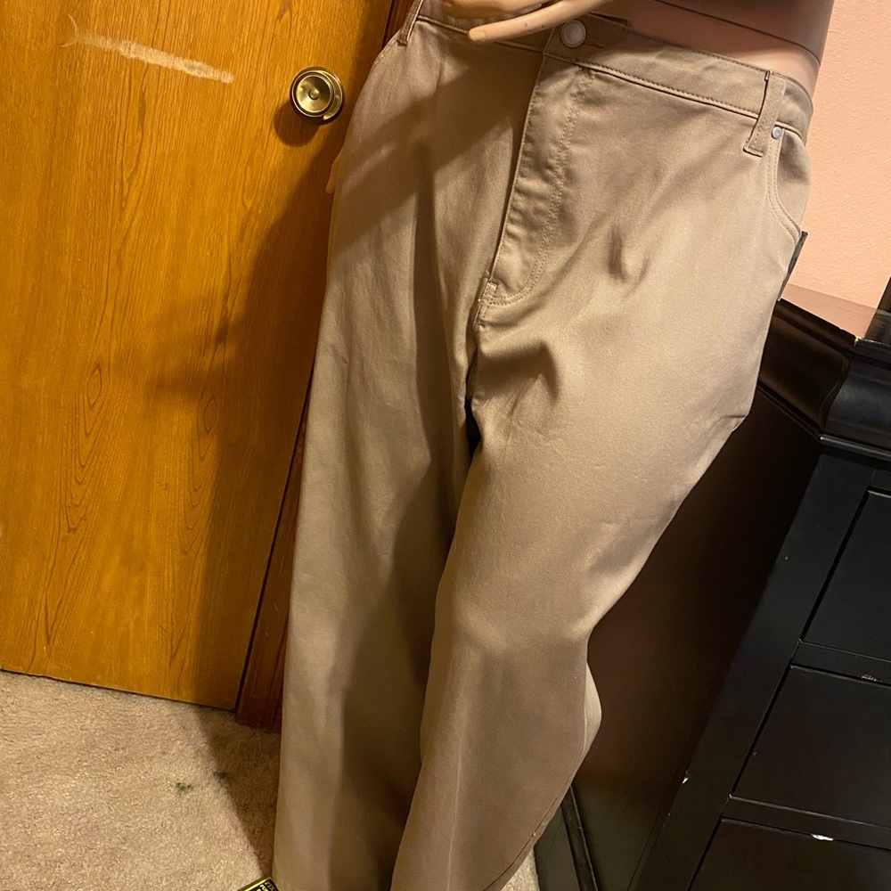 Sateen Stretch Pants
